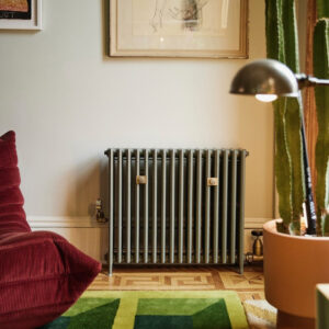 Restored American Radiator Company steam radiator in Bed Stuy Brooklyn brownstone home